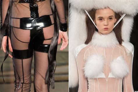 Naked Model Walks Runway For Pam Hogg At London Fashion Week Explicit