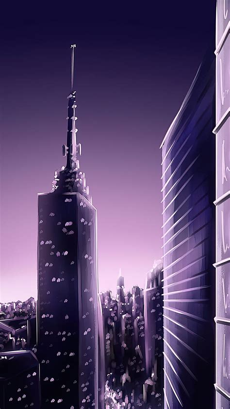 New York Buildings Digital Illustration Iphone 7 6s 6 Plus Pixel Xl
