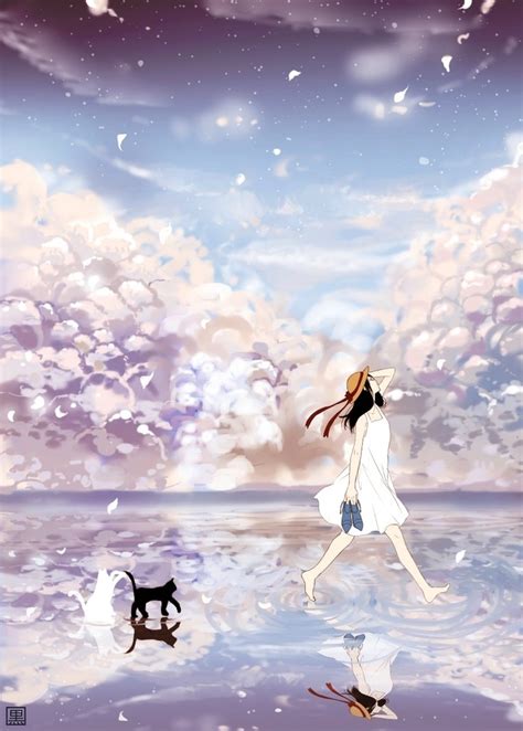 Walking On Water Anime Illustrations Pinterest Water