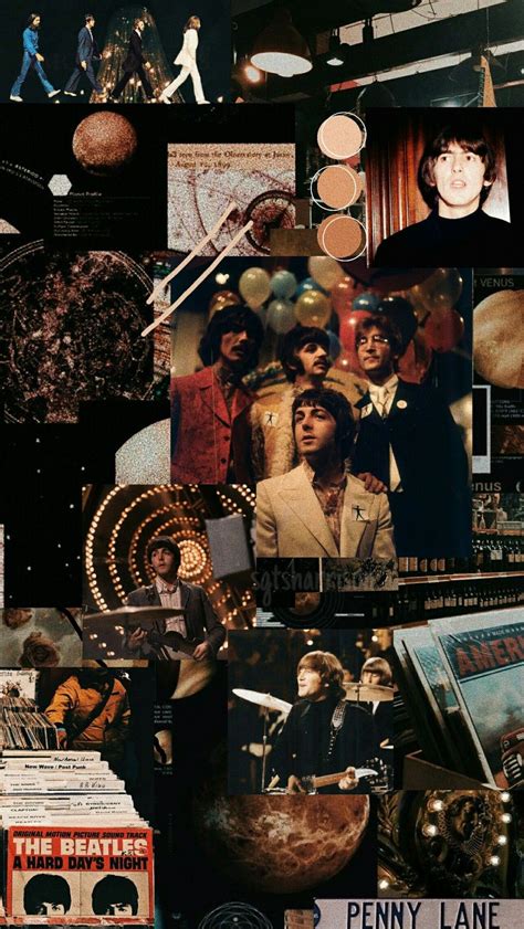 The Beatles Collage Lockscreens Beatles Collage Beatles Wallpaper