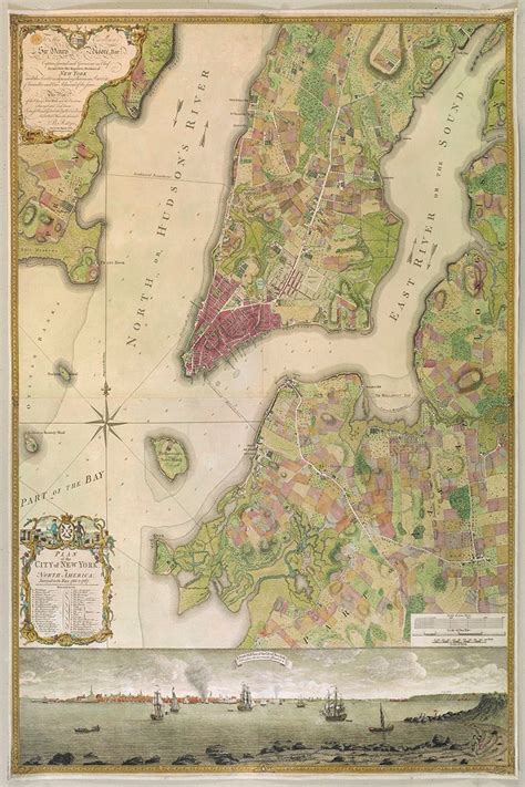 1767 Map Of New York City Etsy