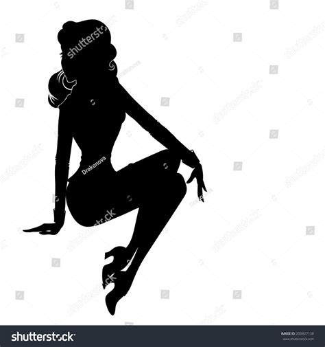 Pinup Girls Silhouette Sexy Model Vector Retro Attractive Woman The Best Porn Website