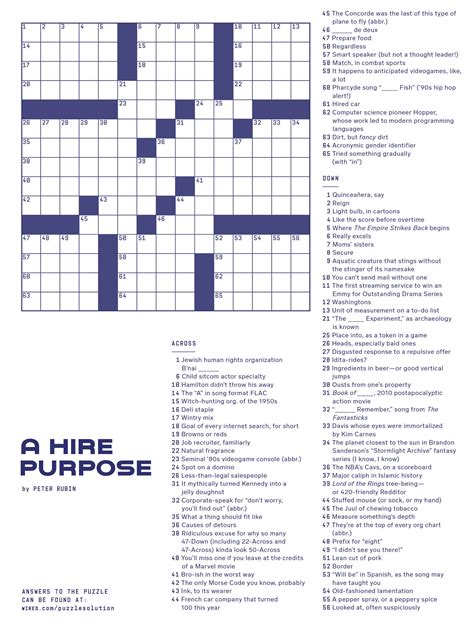 Large Printable Crossword Puzzles For Seniors