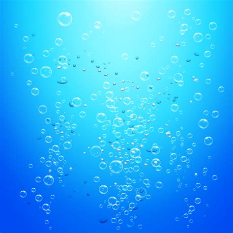 Water Bubbles Black Background
