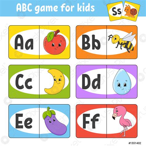 Check spelling or type a new query. Set ABC flash cards Alphabet for kids Learning letters Education, Stock Vector | Crushpixel