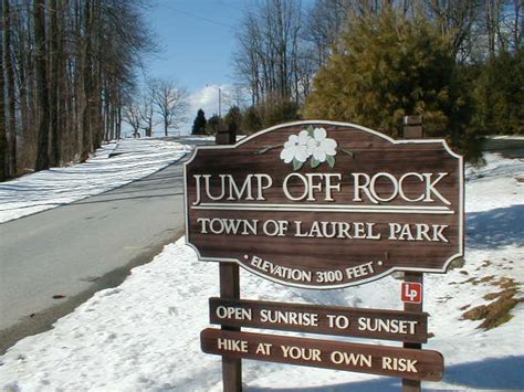 Beer & wine are permitted. Laurel Park, NC : Jump Off Rock snow photo, picture, image ...