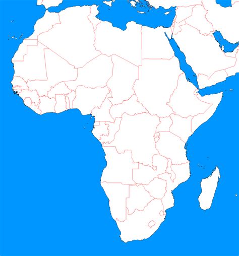 Africa Blank Map Clipart Best