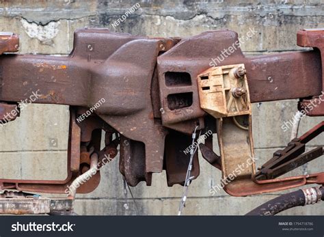 Rustic Train Car Knuckles Connected Stock Photo 1794718786 Shutterstock