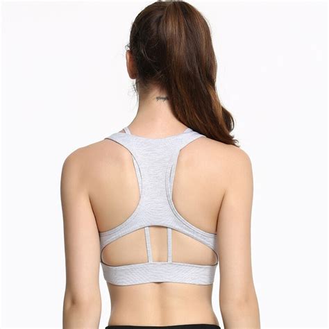 Women Sports Bra For Running Gym Fitness Padded Wire Free Shakeproof Push Up Bras Top Seamless