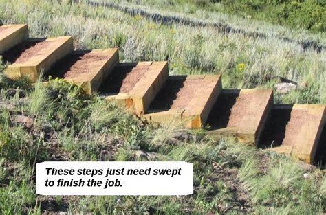 Or you may want to break up a long run of stairs with a landing as a place to rest or take in a particular view of a room or outdoor scene before continuing on. How to build steps up a hill