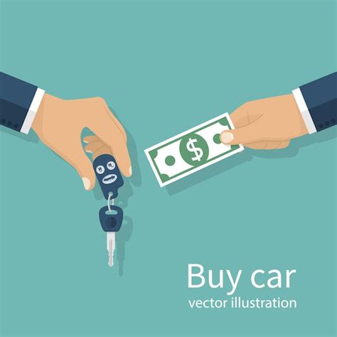 Premium Vector Buy Car Concept