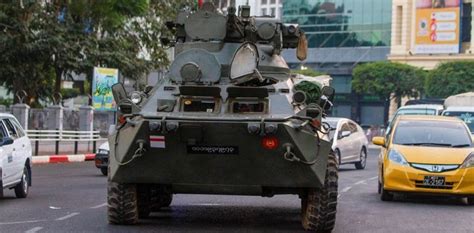 Image captionmya thwe thwe khaing was the first person to be killed in the unrest. Armoured vehicles deployed to major Myanmar cities after ...