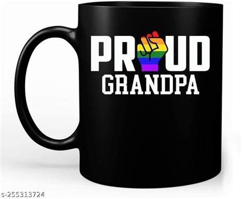 apsra proud grandpa gay pride lgbt father s day coffe mug funny