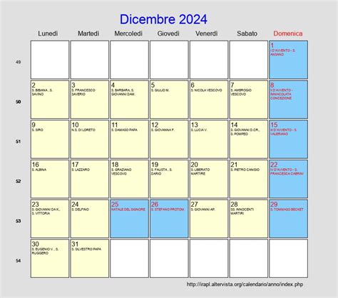 Calendario Dicembre 2024 Con Festività E Fasi Lunari