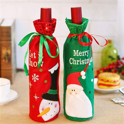 Bolsas navideñas para botellas de vino Dale Detalles