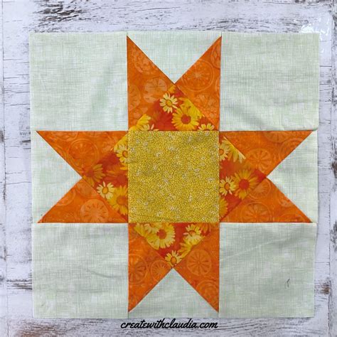 How To Make A Large Ohio Star Quilt Block Create With Claudia