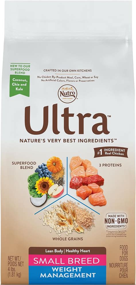 Nutro Ultra Small Breed Weight Management Dry Dog Food 4 Lbs By Nutro
