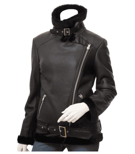 Women S Quilted Black Puffed Leather Motorcycle Jacket Sharsal Store
