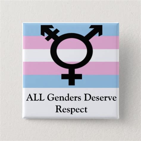 All Genders Deserve Respect Pinback Button