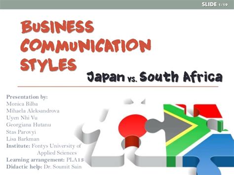 Before this tournament, japan's most memorable moment in rugby world cup history was when they beat south africa in the pool stages of hhe 2015 tournament. Business communication styles Japan vs. South Africa draft