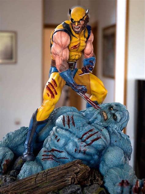 Wolverine Vs Wendigo Sculpt By Alejandro Pereira Ezcurra And Artsizer Jps