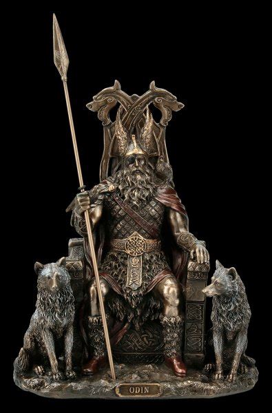 Veronese Odin Figurine Germanic God Father On Throne Figuren