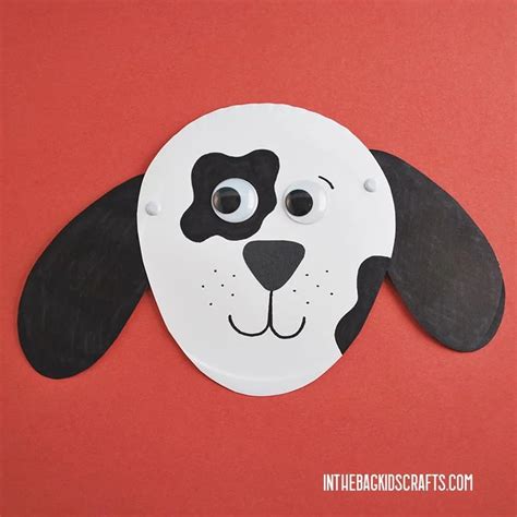 Paper Plate Dog Craft With Floppy Ears • In The Bag Kids Crafts