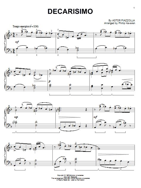 Free sheet music preview of oblivion for tenor saxophone solo by astor piazzolla. Decarisimo | Sheet Music Direct