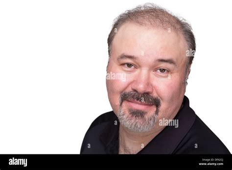 Middle Aged Man With His Goatee Looking At Camera Trustfully And