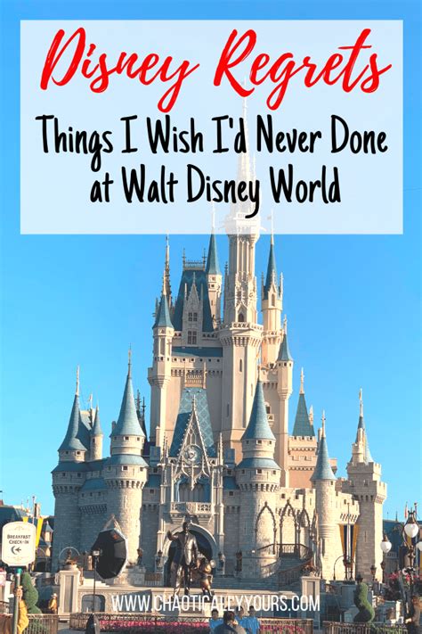 Disney World Regrets 9 Things I Wish I Never Did At Walt Disney World