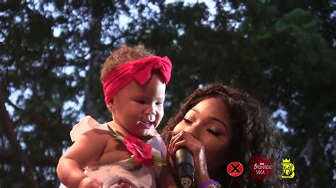 Patrice Roberts And Baby Lily On Stage Soca On De Hill 2017 Xclusive