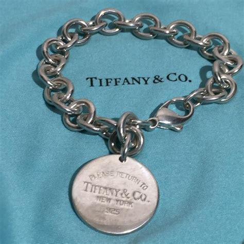 Vintage Tiffany 925 Silver Return To Sender Ny Classic Bracelet From
