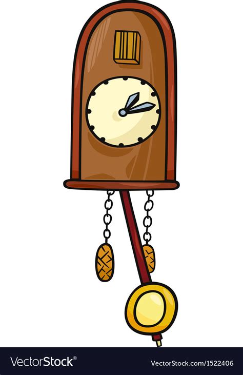 Cuckoo Clock Clip Art Cartoon Royalty Free Vector Image