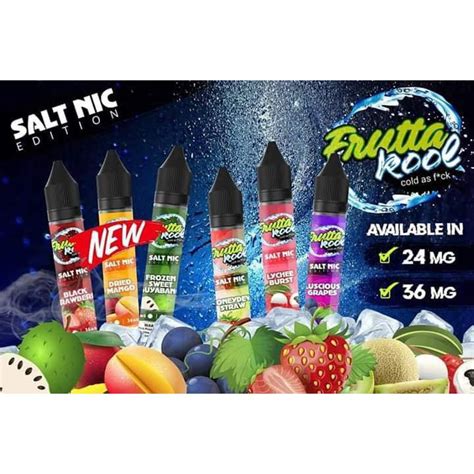 Frutta Kool Salt Nic 30ml 24mg Fruity Saltnic Ejuice E Liquid Vape