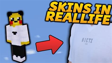 3 Minecraft Skins In Real Life Youtube