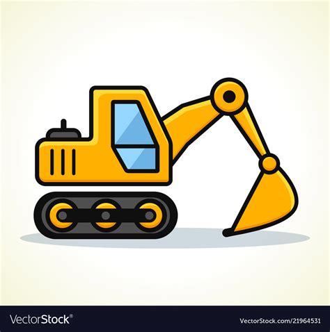 Excavator Clipart Vector