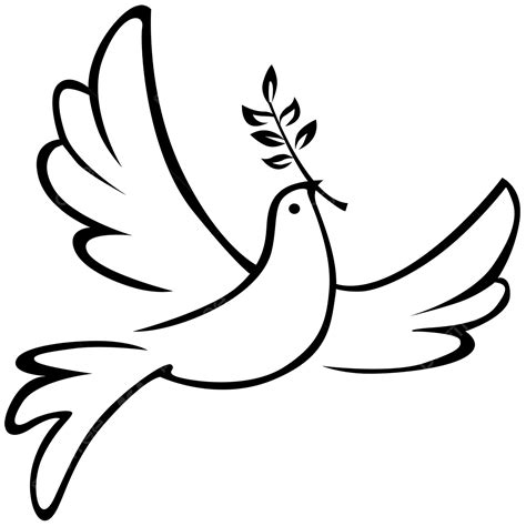 Peace Dove Clipart Png Images Dove Of Peace Simple Line Drawing Peace