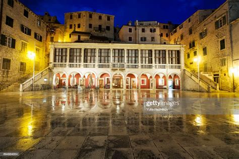 Old Town Of Sibenik Croatia At Night High-Res Stock Photo - Getty Images