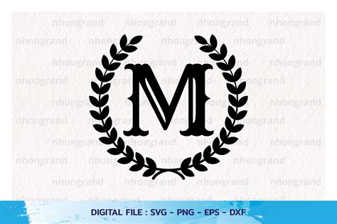 Monogram Svg M 159 File For Diy T Shirt Mug Decoration And More