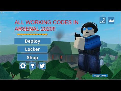 As a side note, this page is not constantly updated: Arsenal codes april 2020!!! Get Free voices , skins, and money!!! - YouTube