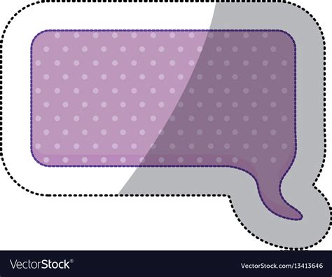 Callout For Dialogue Shape Of Rectangle Sticker Royalty Free Vector