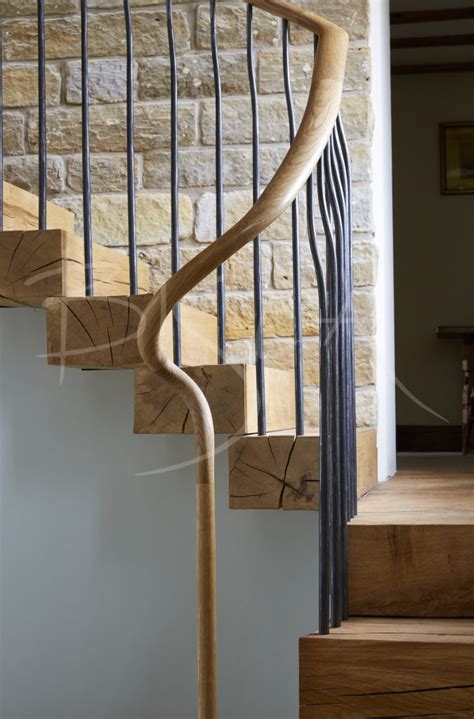 Stacked Oak Staircase Bespoke Staircase Design Gallery Bisca