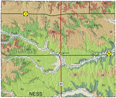 Kgs Geologic Map Ness
