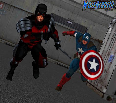 Daredevil And Captain America By Wolfblade111 On Deviantart