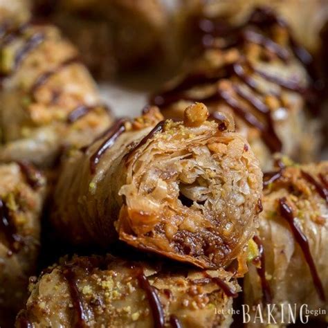 Pistachio Walnut Baklava Rolls Let The Baking Begin Baklava Roll