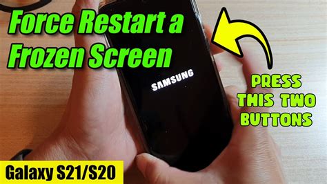 Galaxy S21s21 How To Force Restart A Frozen Screen Youtube