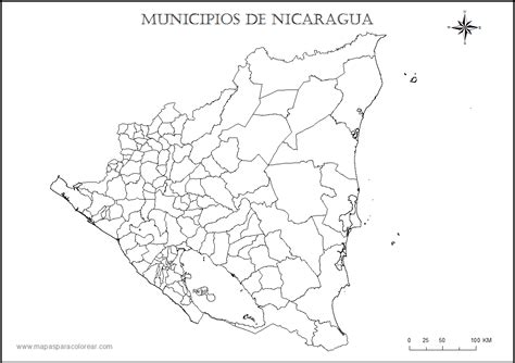 Mapas De Nicaragua Para Colorear Mapas Mapa Para Colorear Pdmrea