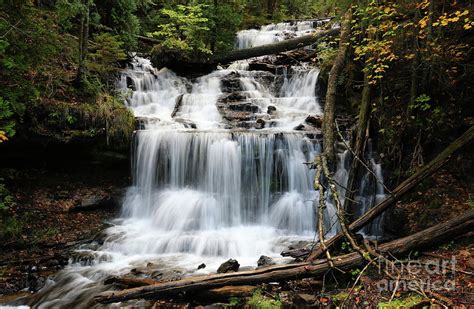 Wagner Falls Autumn Photograph By Rachel Cohen Fine Art America