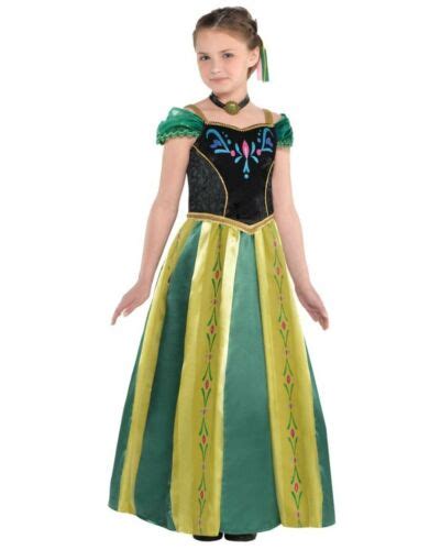 Disney Frozen Anna Coronation Day Princess Dress Costume Girls Size M 8