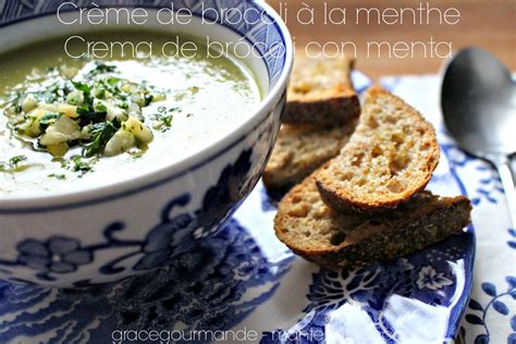 Les Gâteries Gourmandes de Graciela Crème de brocoli parfumée à la menthe